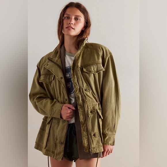We The Free Jackets & Blazers - We The Free Khaki Utility Jacket